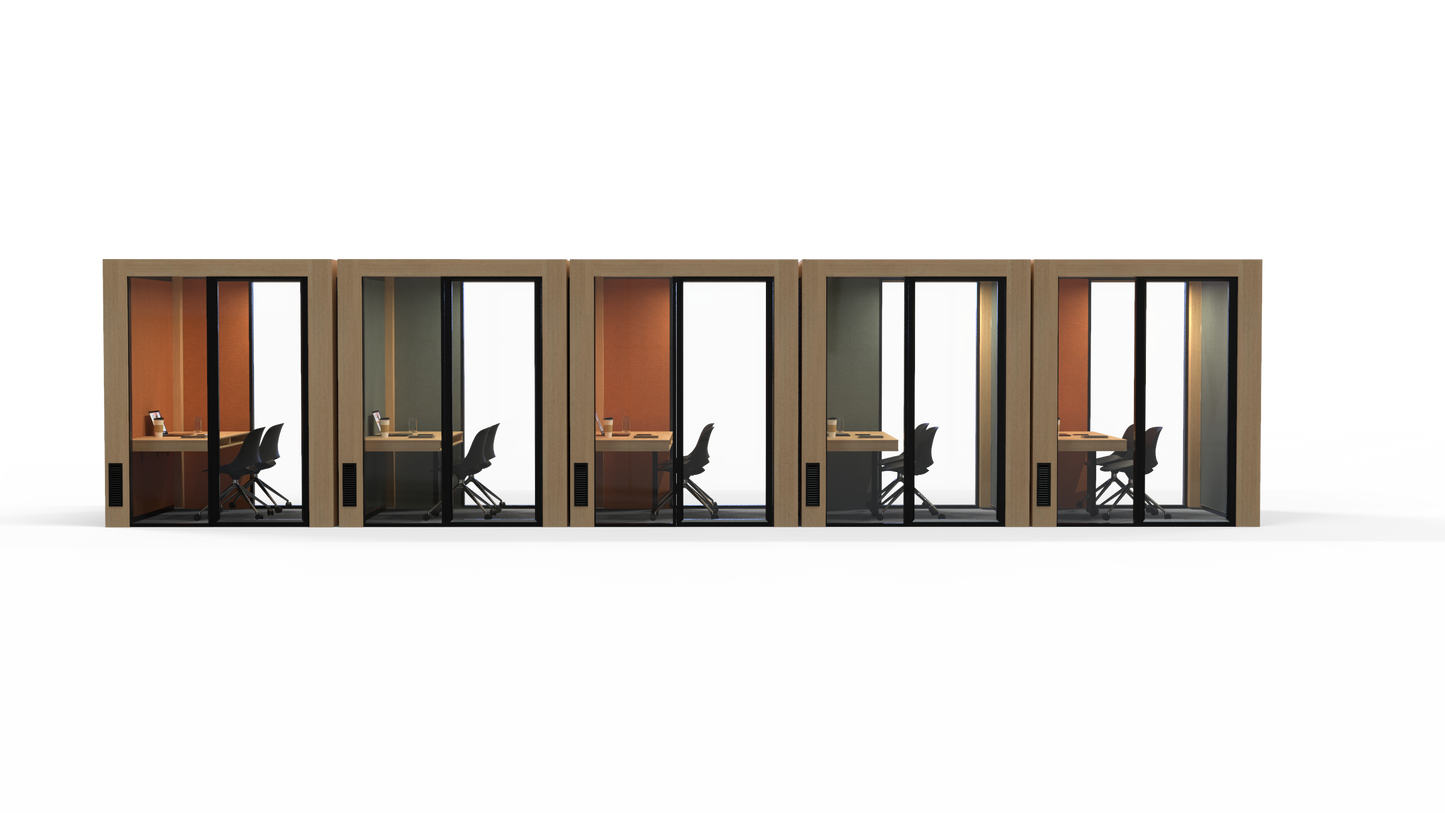 QuickPod™ - 2-Seater side/side Focus Task Pod - 2000L x 2000W x 2400H