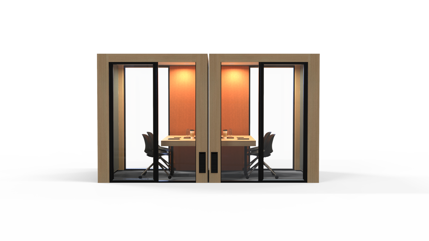 QuickPod™ - 2-Seater side/side Focus Task Pod - 2000L x 2000W x 2400H