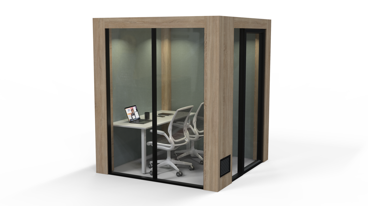 QuickPod™ - 2-Seater side/side Focus Task Pod - 2000L x 2000W x 2400H