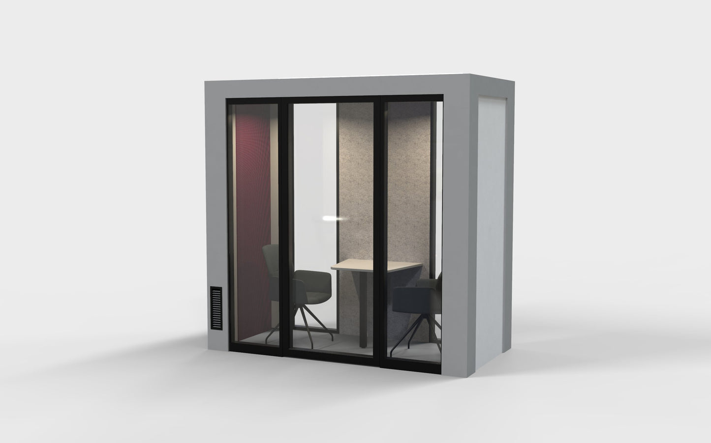 QuickPod™ - 2-Seater Meeting Pod (Small) - 2400L x 1200W x 2400H