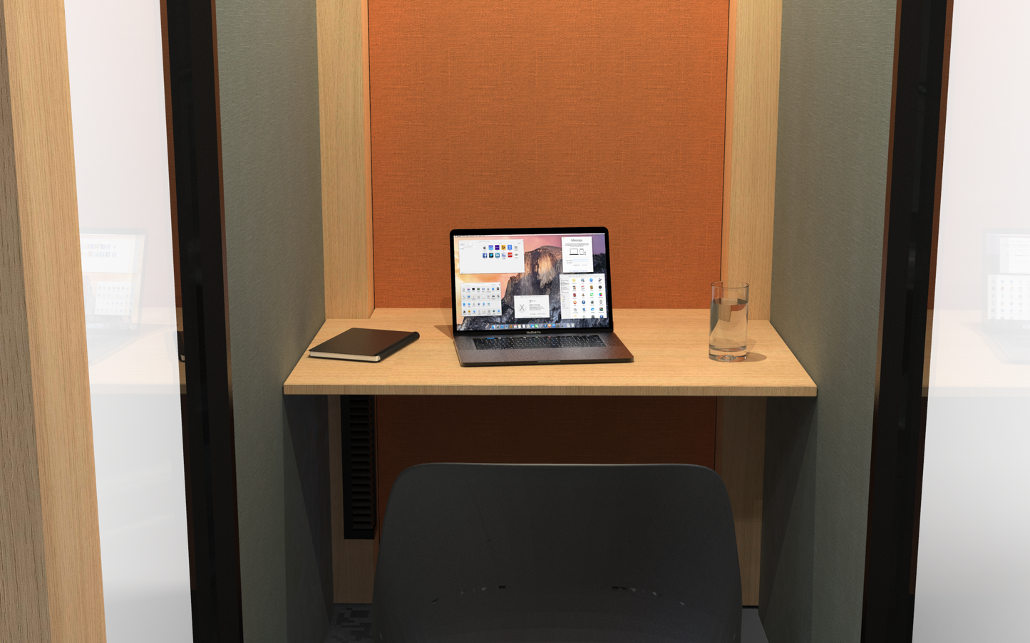 QuickPod - Solo Focus Task Pod - 2400L x 1200W x 2400H