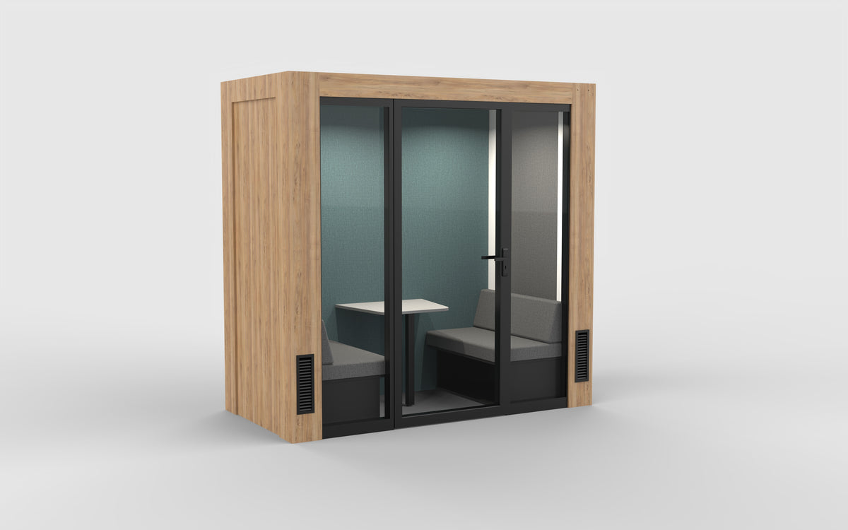 Quick Pod QuickPod™ - 2-Seater Meeting Pod (Small) - 2400L x 1200W x 2400H – CO ...