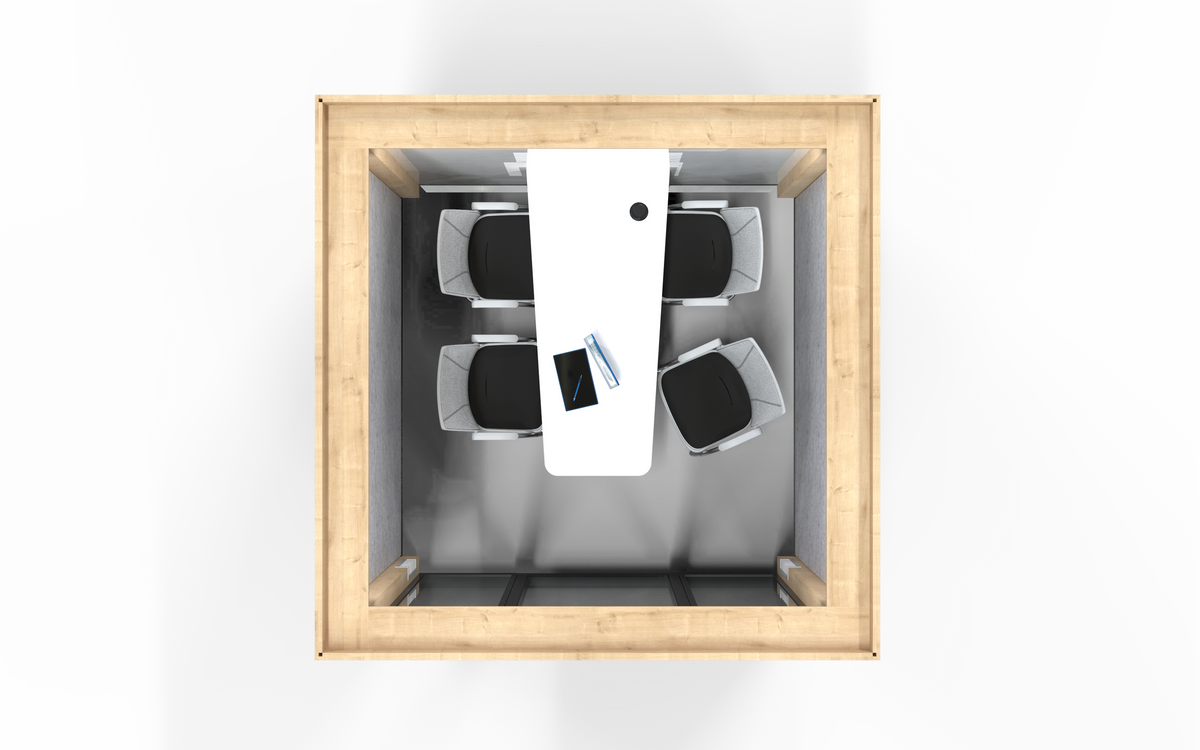 Quick Pod QuickPod - 4-Seater Pod Room - 2400L x 2400W x 2400H – CO Designs